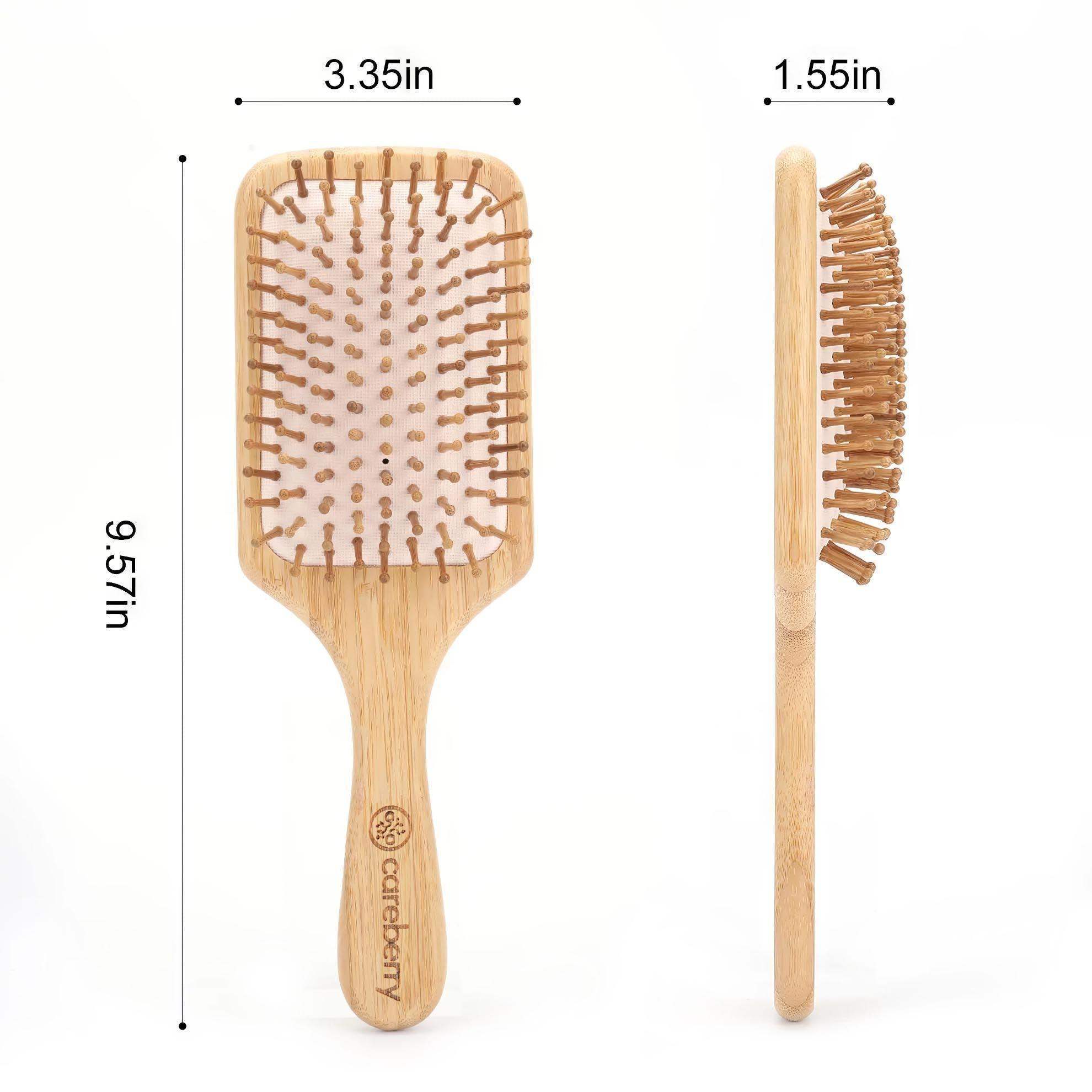 Bamboo Brilliance Paddle Hairbrush - Careberry