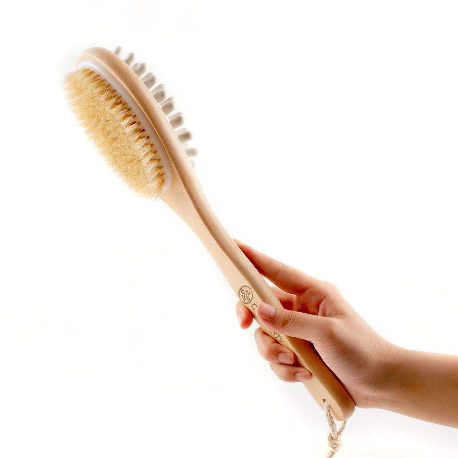 Dual Action Bamboo Wet & Dry Brushing Body Brush - Careberry