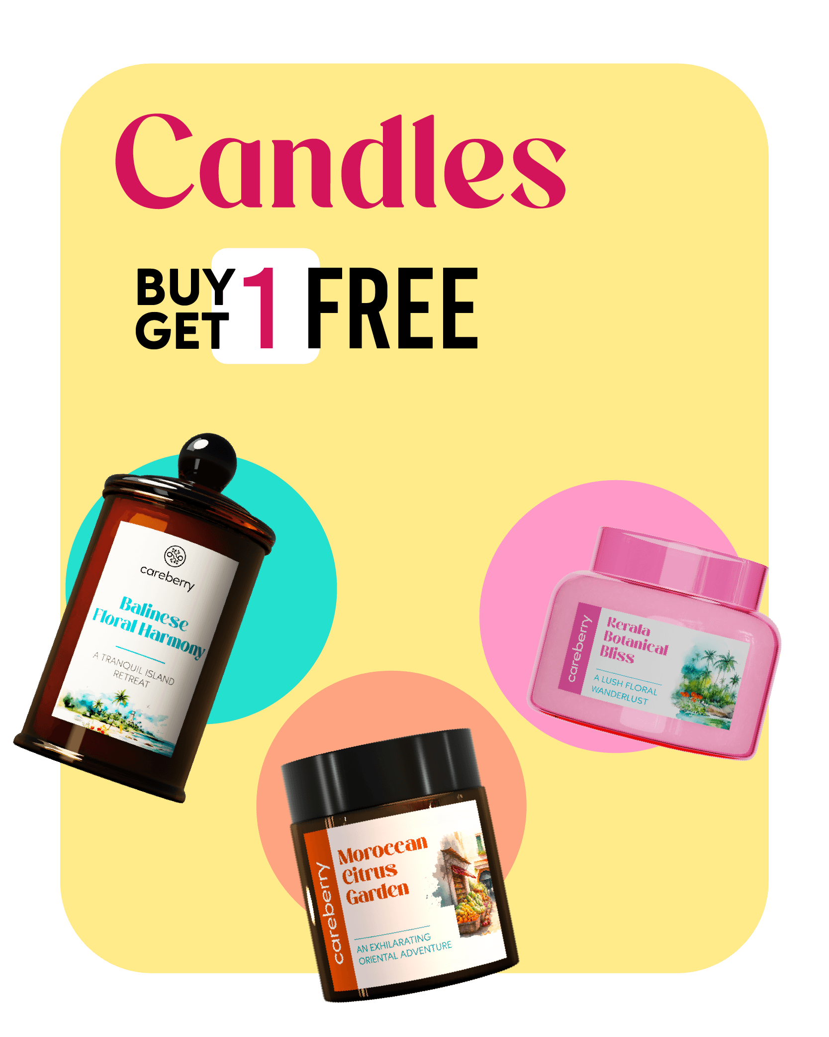 Buy 1 candle and get 1 candle free