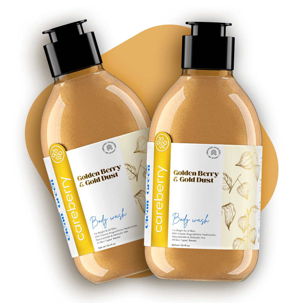 Golden Berry & Gold Dust Brightening Body Wash – Pack of 2 (300ml Each)