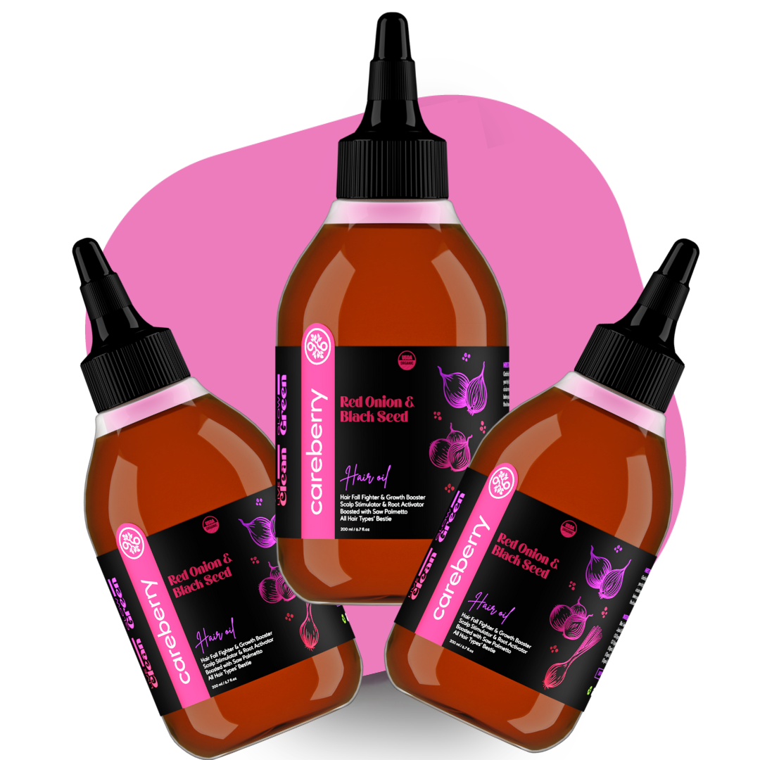 Organic Red Onion & Black Seed Hair Growth Oil - 200ml